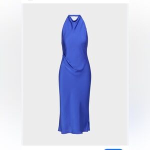 Aritzia Audience Satin Halter Dress